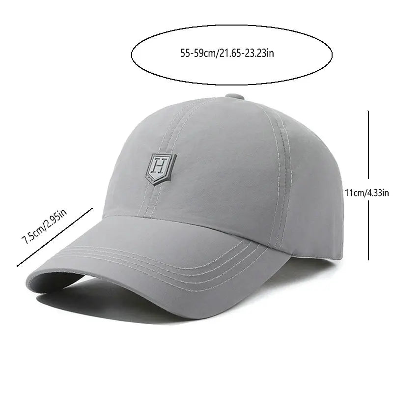 Quick-Dry Baseball Cap For Summer Outdoor, Camping, Travel, Golf, Sports Hat, Breathable Sun Cap, Lightweight Farm Cap, Perfect