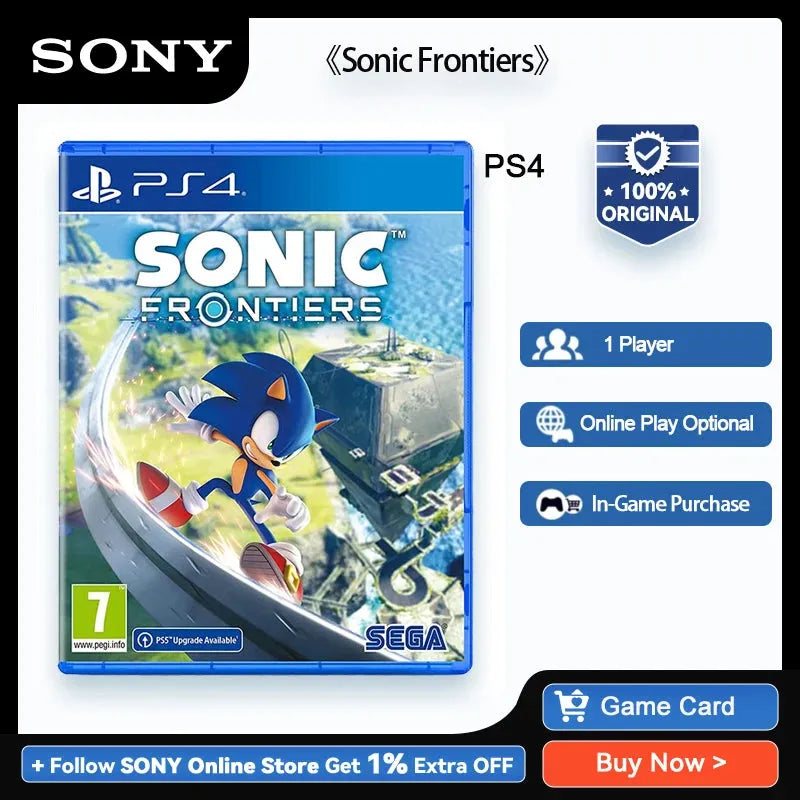 Sony PlayStation 4 Sonic Frontiers PS4 Game Deals for Platform PlayStation4 PS 4 PlayStation5 PS 5 Game Disks