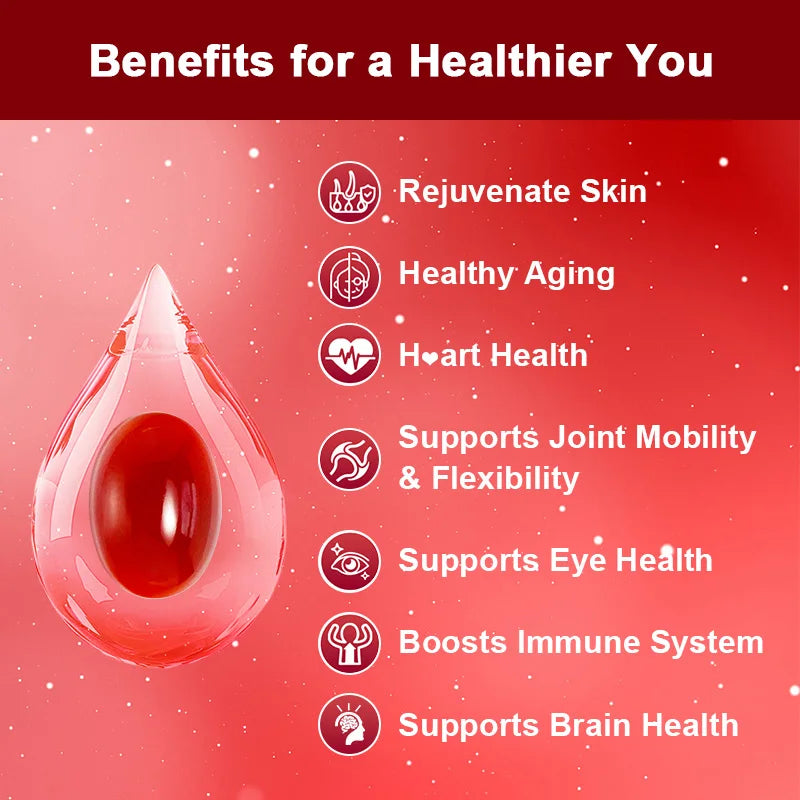 SNGHWE 24mg Astaxanthin Capsules Improves Eye, Joint, Skin Health And Energy Levels-Supports Heart Health, Immune System