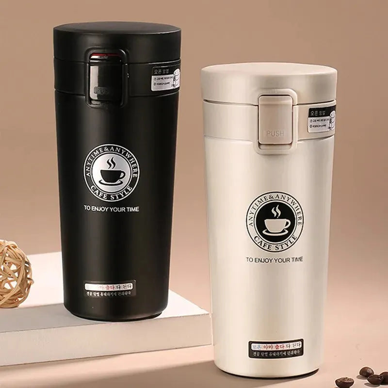 380ML Coffee Mug Vacuum Stainless Steel Thermos Bottle Portable Mugs Insulated Water Bottle Coffee and Tea Thermo Bottle