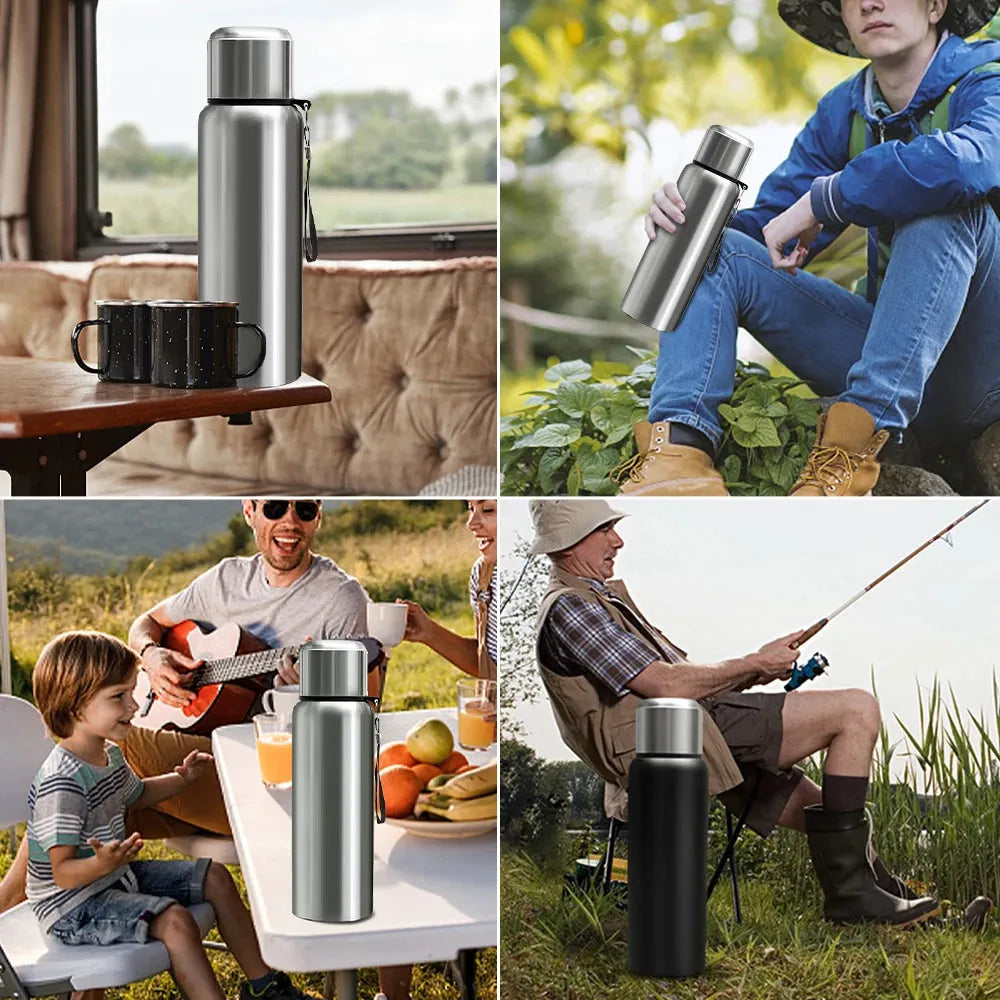 2L Tumbler Thermo Bottle Large Capacity Thermal Mug Stainless Steel Thermal Water Bottle Cold And Hot Thermo Cup Vacuum Flask