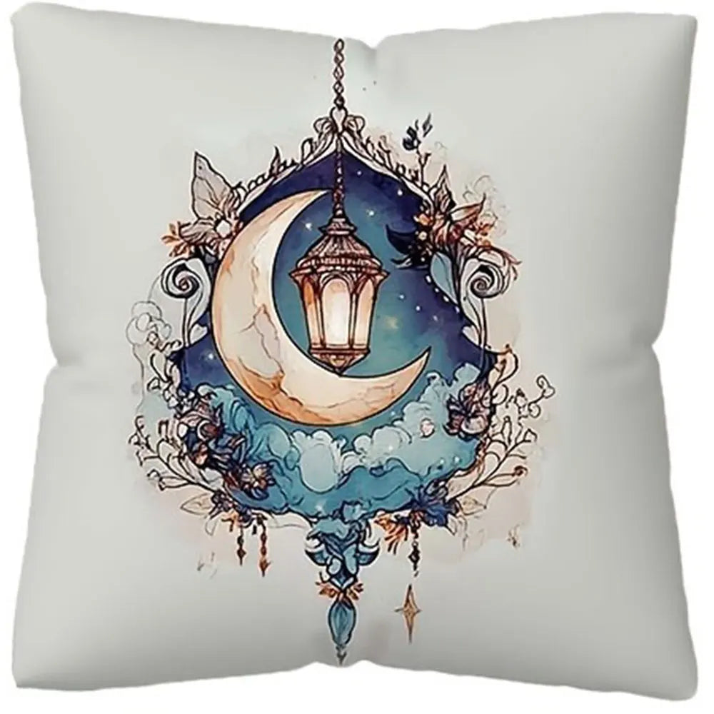 Light Luxury Ramadan Printed Pillowcase Nordic Home Decor Pillowcase Holiday Bedroom Living Room Decor Polyester Cushion Cover