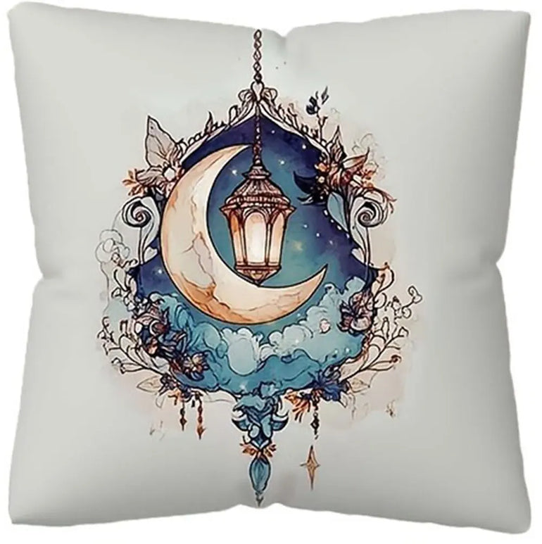 Light Luxury Ramadan Printed Pillowcase Nordic Home Decor Pillowcase Holiday Bedroom Living Room Decor Polyester Cushion Cover