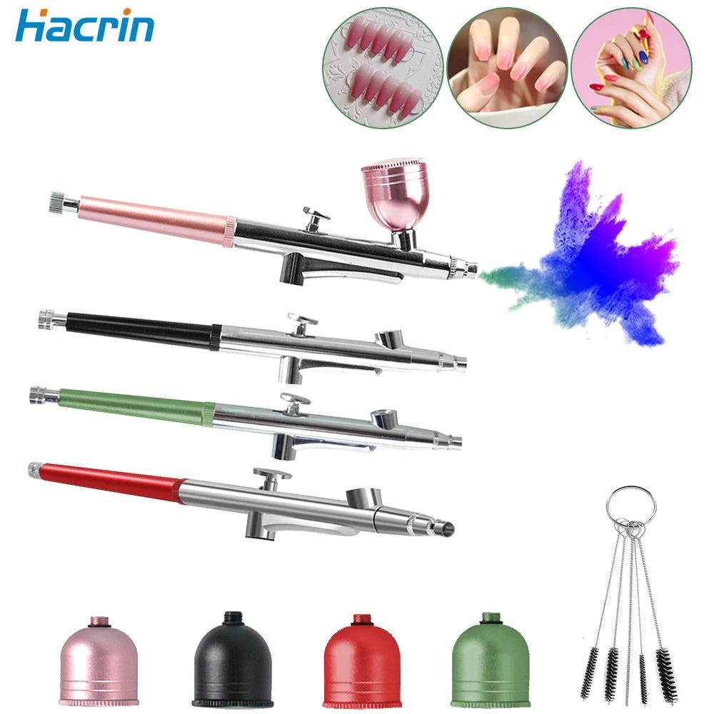 Airbrush Nails Kit Accessories Air brush Spray Gun With Cups Airbrush Cleaning Kit Replacement For Nails Painting Decorating K5