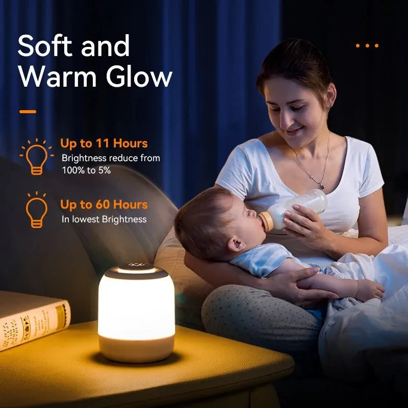 LED Night Light Touch Lamp Table Lamp Bedside Lamp Bedroom Lamp with Touch Sensor Portable Desk Lamp Light for Kids Gifts Led