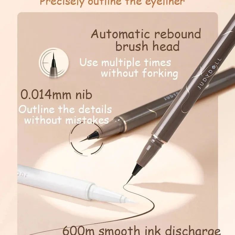 Judydoll Black Liquid Eyeliner Pencil Waterproof 24 Hours Long Lasting Eye Makeup Smooth Superfine Eye Liner Pen New