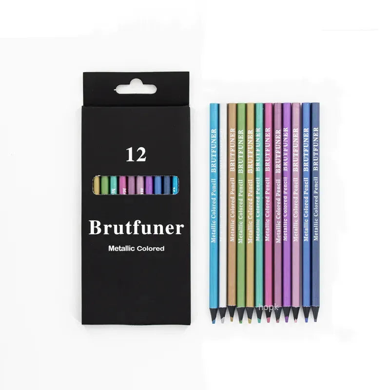 Metallic Colored Pencils Drawing Sketching Set