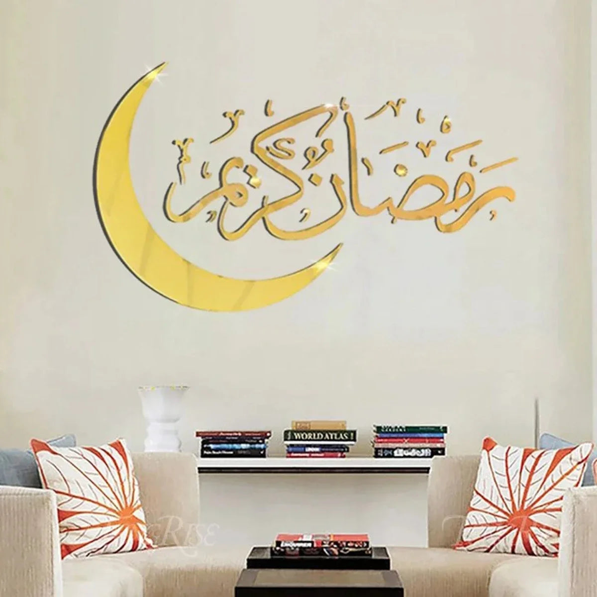 Eid Mubarak Wall Window Stickers Ramadan Decorations for Home 2025 Ramadan Kareem Islamic Muslim Party Decor Eid Mubarak Gifts