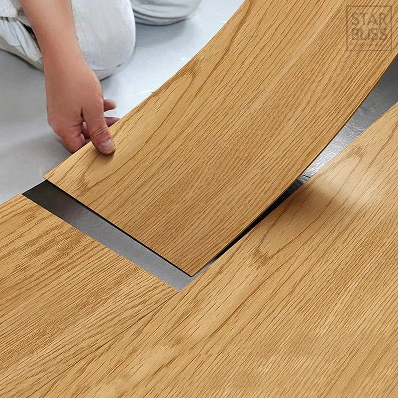 91x15cm thick Wood Grain Floor Sticker XPE Foam 3d Wall Sticker Waterproof Self-adhesive Living room Toilet Kitchen Home Decor