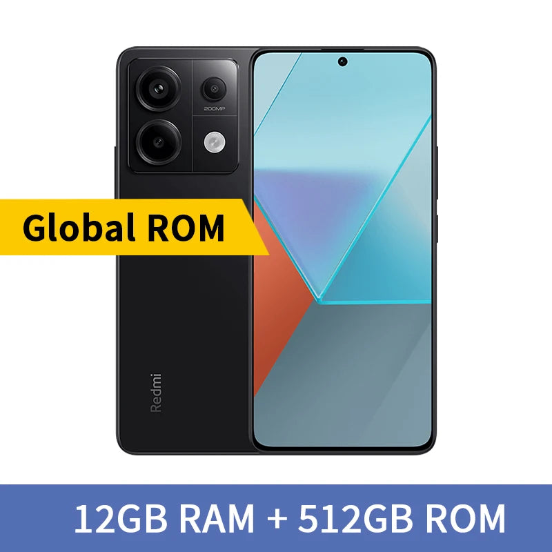 Global ROM Xiaomi Redmi Note 13 Pro 5G Mobile Phone 128GB 256GB 512GB Snapdragon 7s Gen 2 120Hz Screen 5100mAh 67W Fast Charging