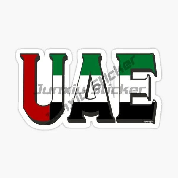 United Arab Emirates UAE Flag Emblem Sticker Laptop Motorcycle Bumper Wall Car Truck Bicycle Window Decal Assecories