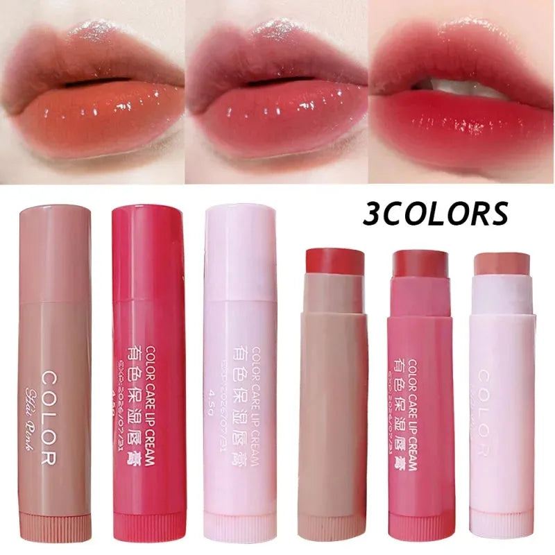 3/1pcs Lip Balm Moisturizing Anti-dry Lip Balm Easy To Carry Anti-cracking Lipstick Colored Lip Tint Makeup Lip Care Cosmetics