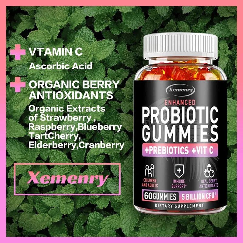 Probiotic for Adults and Children - 5 Billion CFU with Berry Antioxidants and Vitamins