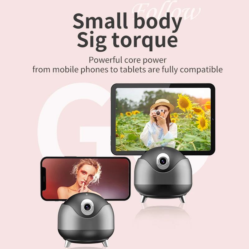 Smart Phone AI Auto Face Tracking Tripod 360 Rotation Gimbal Stabilizer Holder For Live Vlog Video Radio Q8