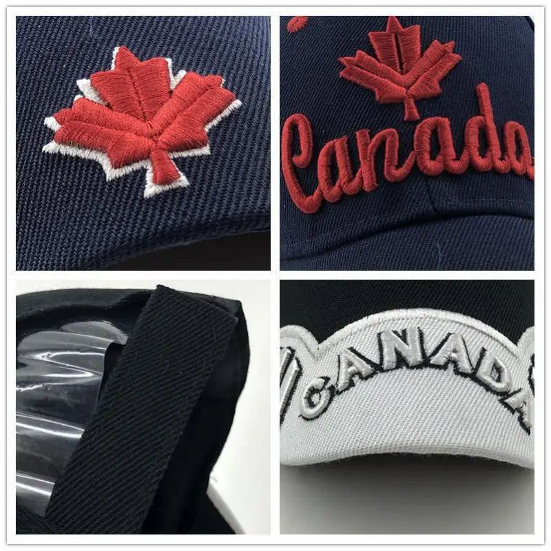 New Colors Contrast Canada Embroidered Baseball Cap For Men Women High Quality Snapback Hat Dad Hats Fishing Cap Bone Gorra