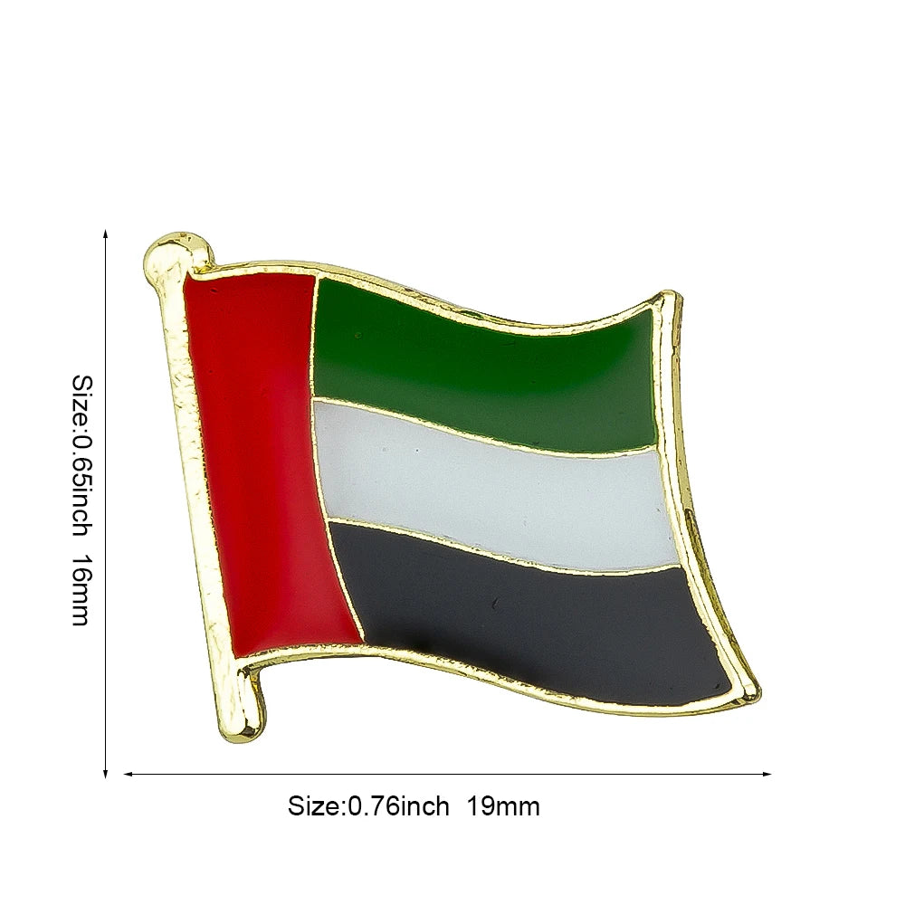 United Arab Emirates Flag Brooches Lapel Pin Flag badge Brooch Pins Badges