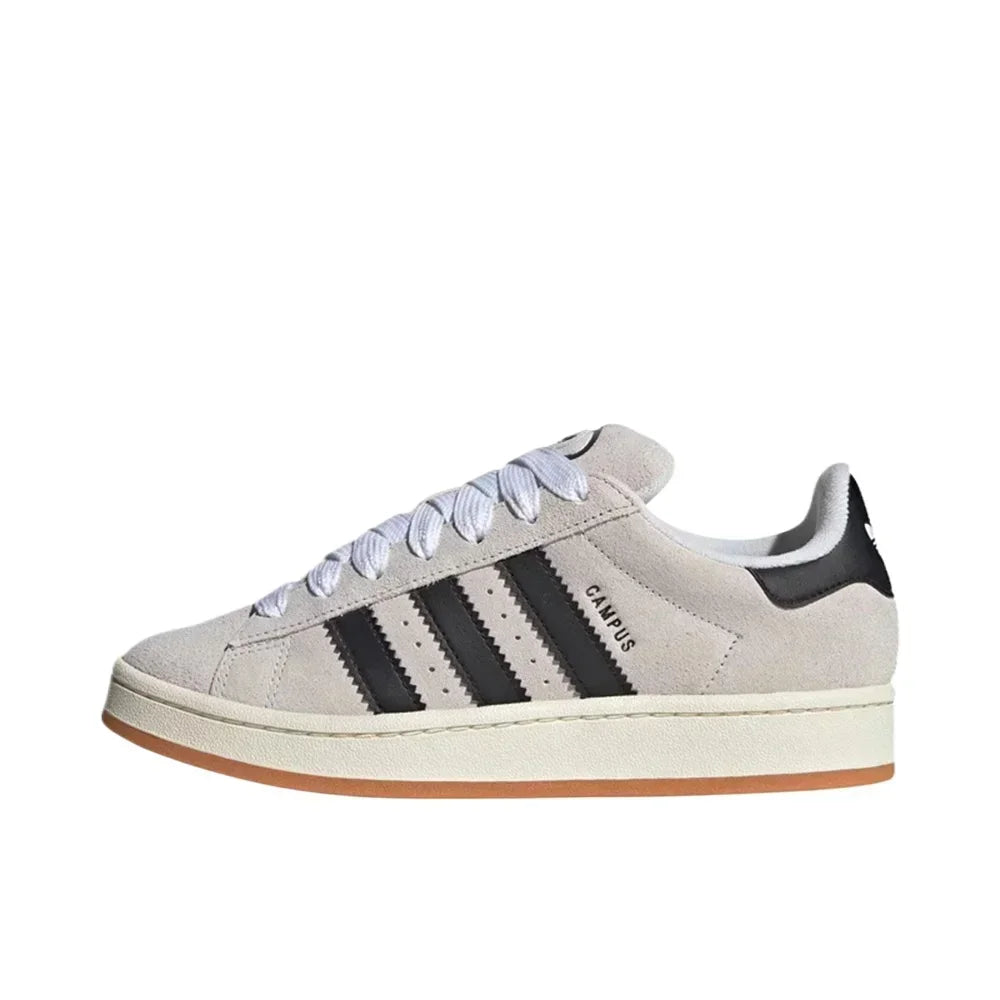 Adidas Originals Campus 00s Women Gray and White Low Top Fashion Sneaker Wear-resistant German Training Skateboarding Shoes