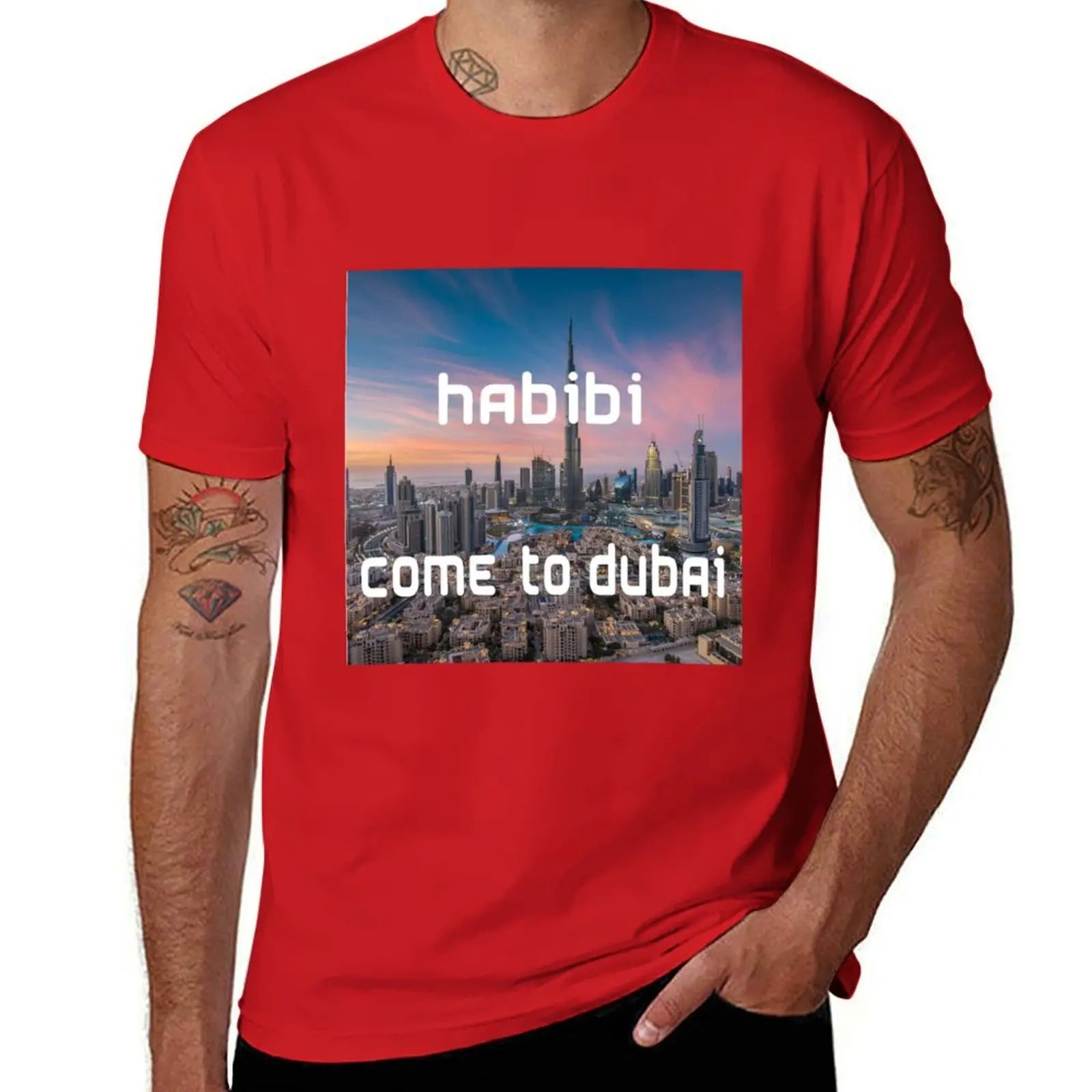 Habibi, Come to Dubai T-Shirt anime figures boys whites mens clothes