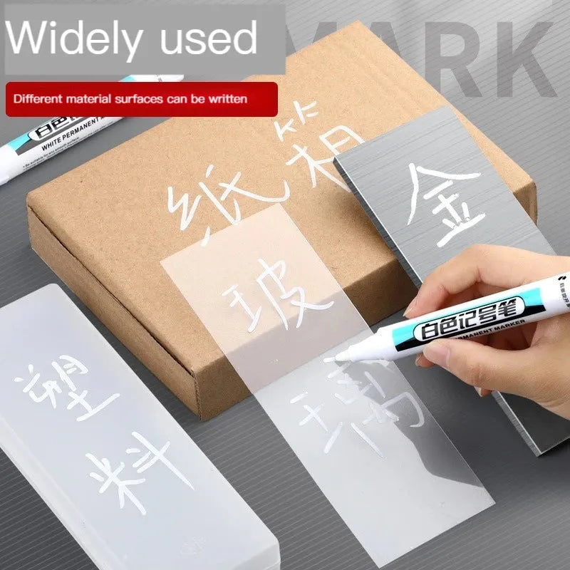 White Permanent Paint Pen set