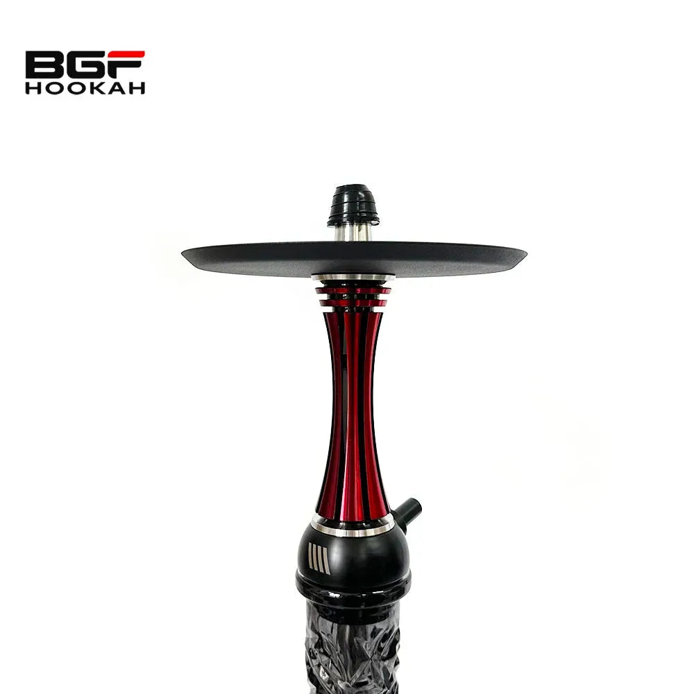 Black Red Shisha Alpha X Reverse Hookah Narguile Chicha Cachimbas Water Pipe Alpha Russian Hookah Set Without Bottle