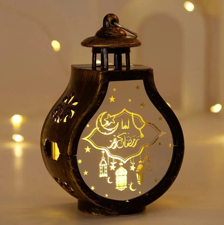 2025 Ramadan LED Lantern Light Eid Mubarak Decoration for Home Islamic Muslim Festival Party Ramadan Kareem Decor EID Al Adha