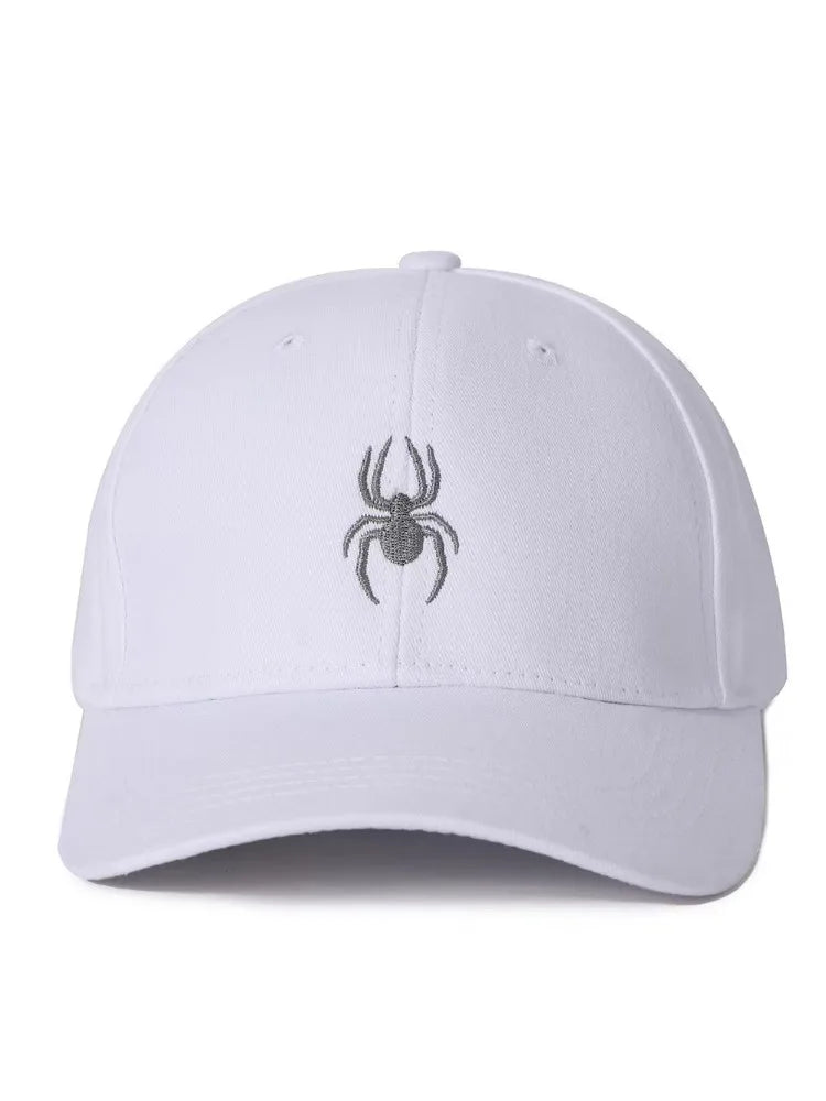 Women Men Summer Sunscreen Baseball Caps with Small Face, Leisure Duck Tongue Sports Golf Hat Spider Embroidered Sunshade Hat