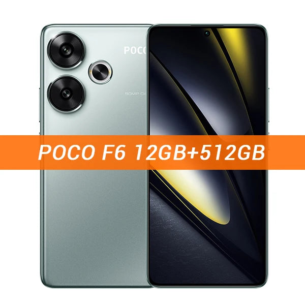 Global Version POCO F6 5G Smartphone 120Hz 1.5K AMOLED Display Snapdragon 8s Gen 3 NFC 50MP Main OIS Camera 90W Turbo Charging