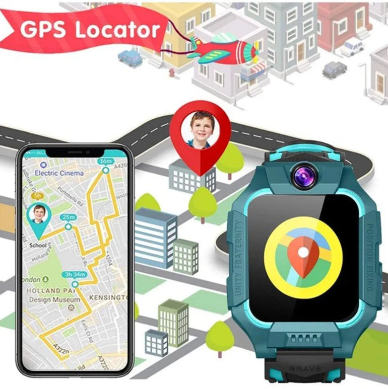 2G Smart Phone Watch Kids SOS GPS Location Tracker Life Waterproof HD Camera Sim Card Voice Chat Children Gifts For IOS Android