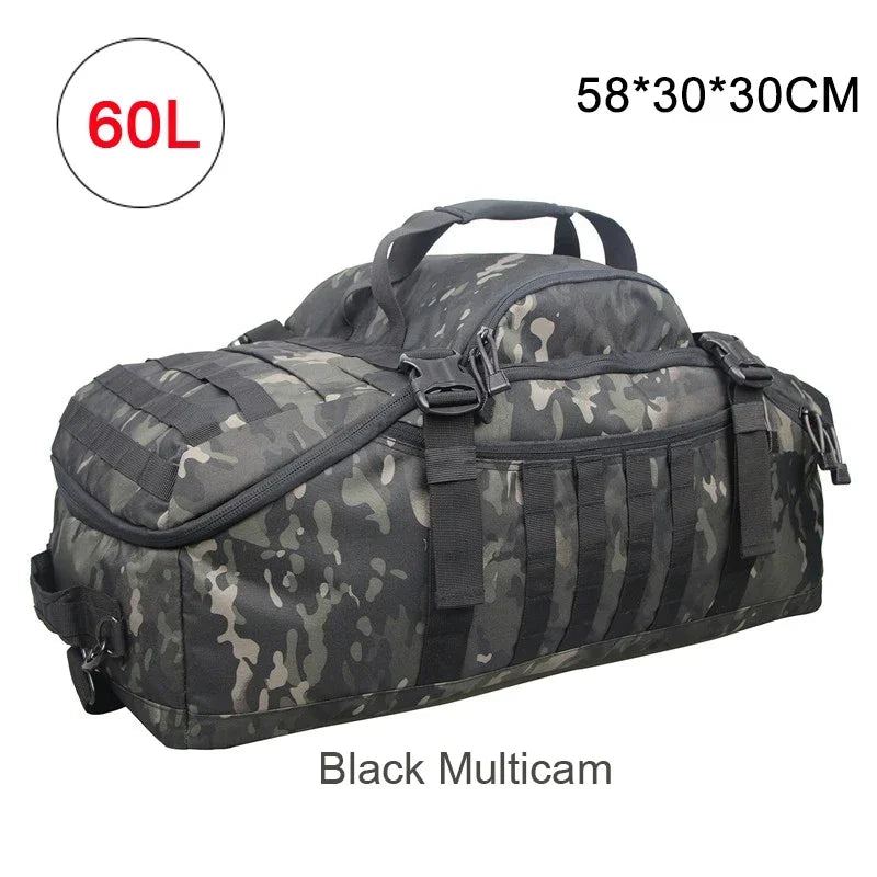 40L 60L 80L Sport Travel Bag Molle Tactical Backpack Gym Fitness Bag Large Duffle Bags for Camping Hunting Fishing