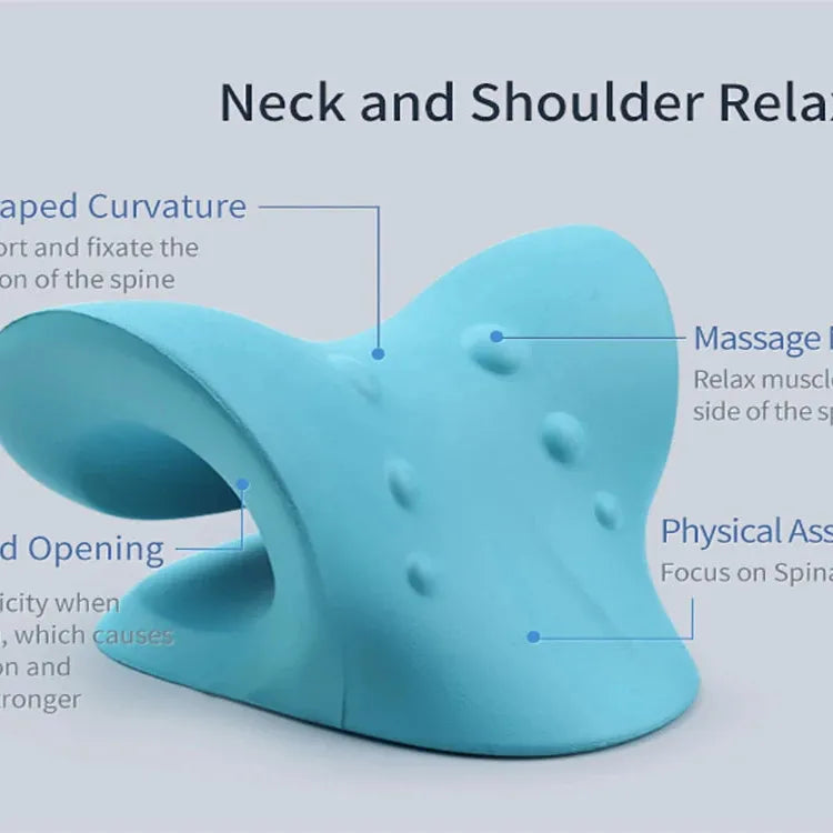 Neck Stretcher Massage Relaxer Cervical Chiropractic Traction Pillow Massager Pain Relief Neck Support Traction Corrector Device