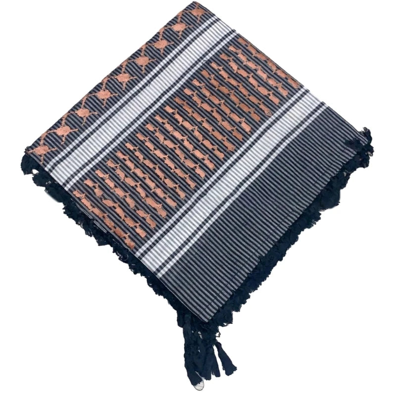 Versatile Headwrap Shemagh Scarf for Muslims Arab Keffiyeh Headscarf for Arabian Dubai Military Tactics Neck Wrap DropShipping