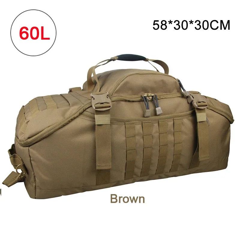 40L 60L 80L Sport Travel Bag Molle Tactical Backpack Gym Fitness Bag Large Duffle Bags for Camping Hunting Fishing