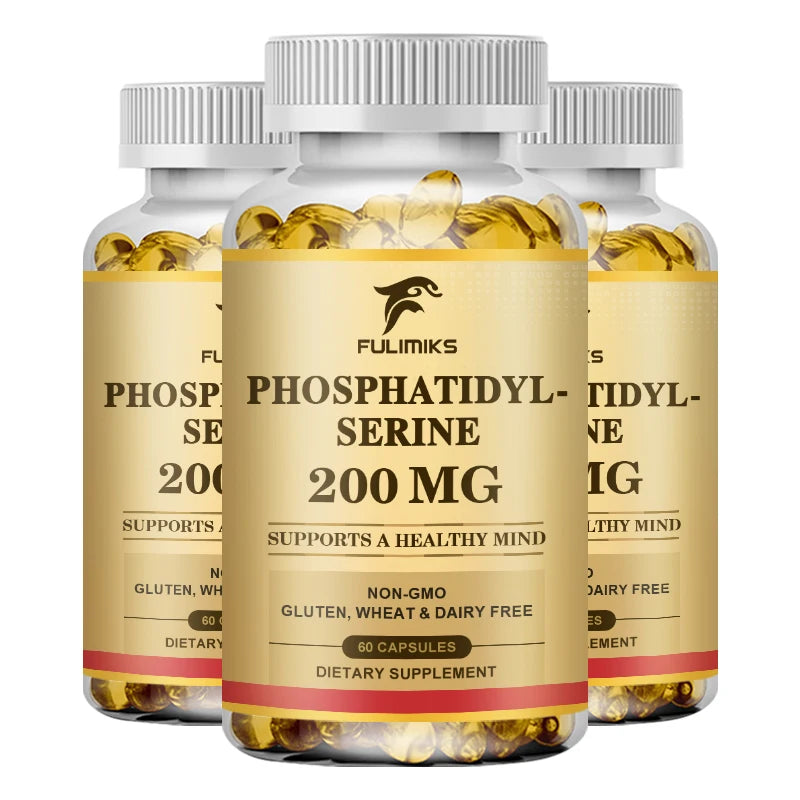 PhosphatidylSerine Capsules Brain Booster Focus Supplement Premium Brain Healthy