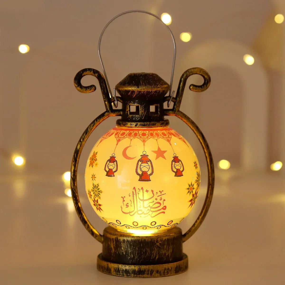 2025 Ramadan LED Lantern Light Eid Mubarak Decoration for Home Islamic Muslim Festival Party Ramadan Kareem Decor EID Al Adha