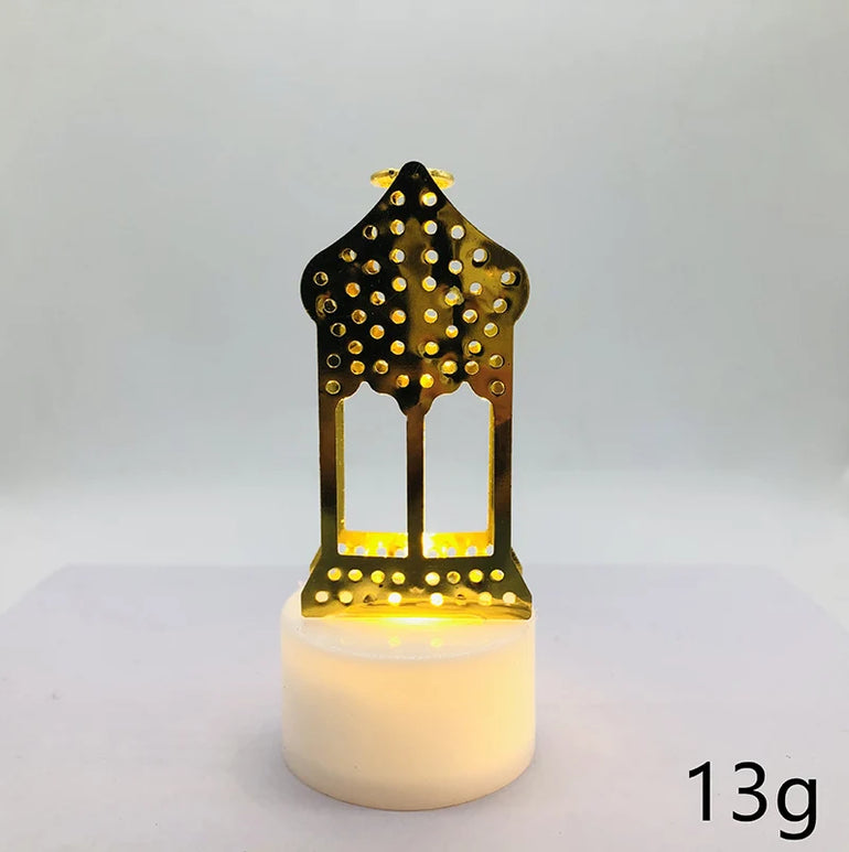 Eid Mubarak LED Candle Small Light Ramadan Kareem Decoration Home Islamic Muslim Festival Party Decoration Eid Al-Fitr Supplies