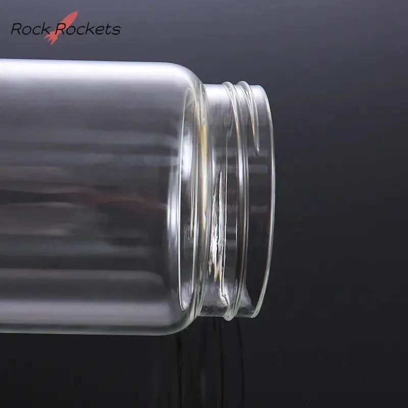 R&R Mini Gravity Hookah Kompact Glass Bottle 11cm High Replaceable Borosilicate Shisha Narguile Glass Cover Smoking Accessories