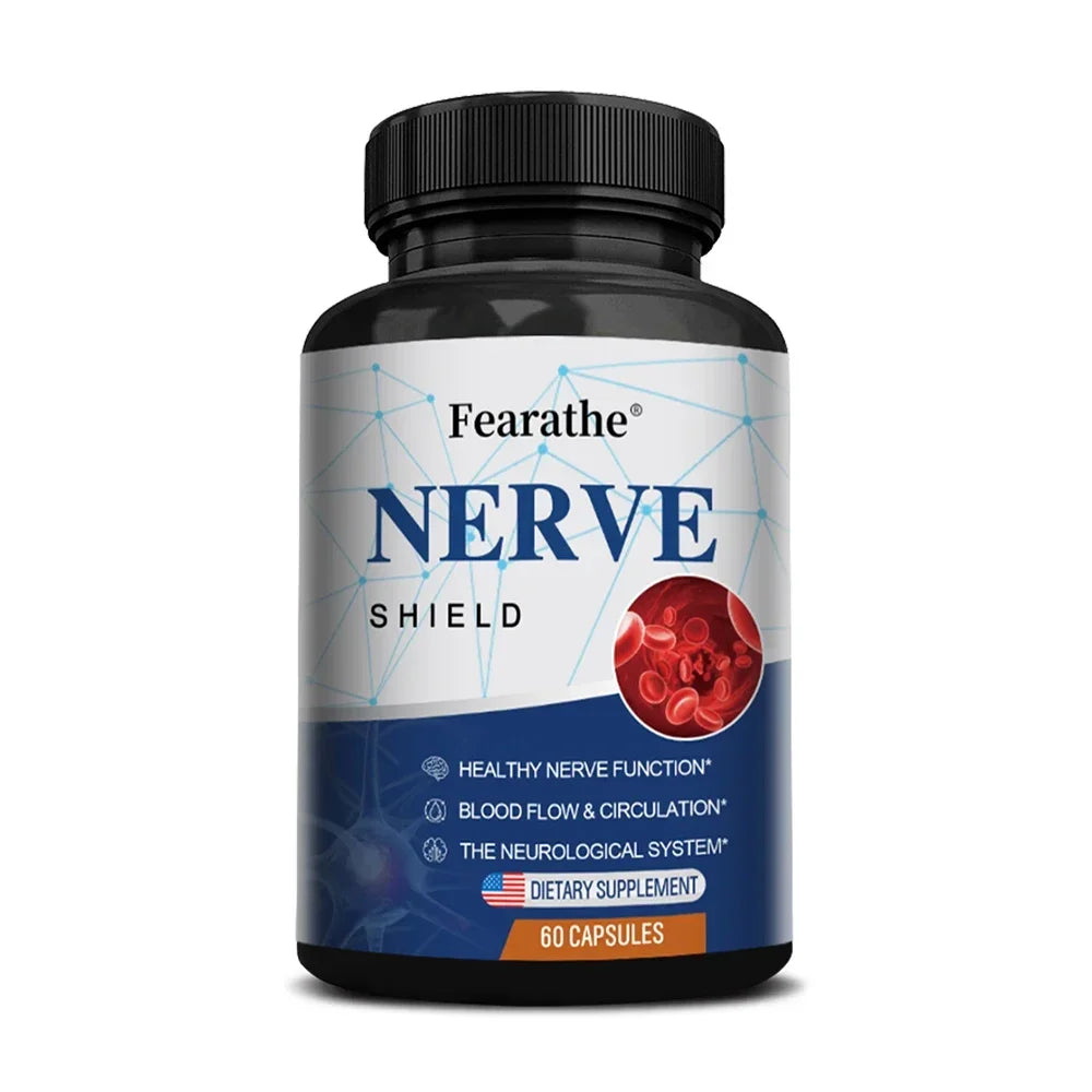 Nerve Support Supplements - Supports Healthy Nerve Function and Neurotransmitters, Blood Flow, Circulation