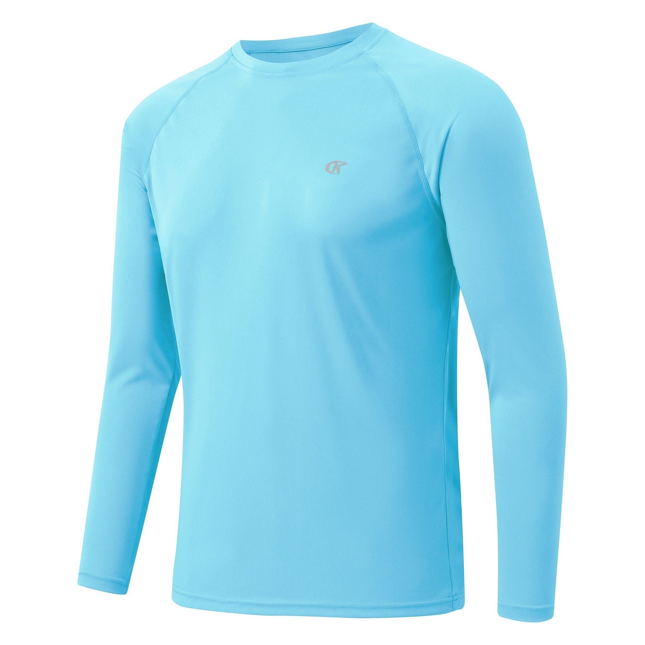 Men's Long Sleeve T-Shirt UPF 50+ Rash Guard Tee UV Sun Protection Shirt for Sport Fishing Hiking Workout Outdoor Pullover Shirt - Jointcorp