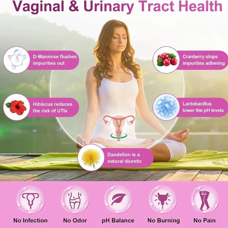 Probiotics for female digestive health,containing digestive enzymes and prebiotics,promoting urinary tract health and pH balance