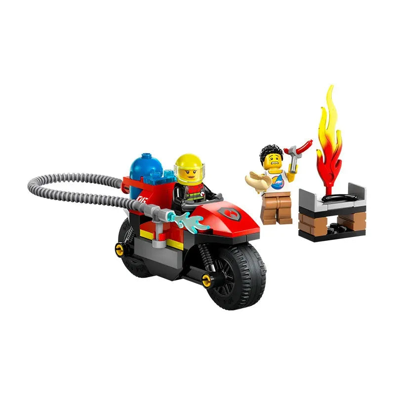 LEGO City Series 60410 Fire Motorcycle Male And Female Puzzle Building Block Toys