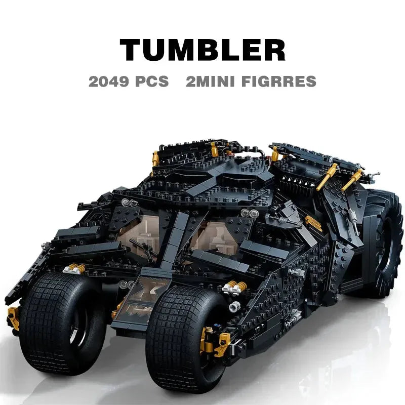 Hot Toy 2049PCS Pellets Bricks The Batmobile Tumbler BatPod Motorcycle Set Model Building Blocks Boys 76240 Gifts Kids Toys