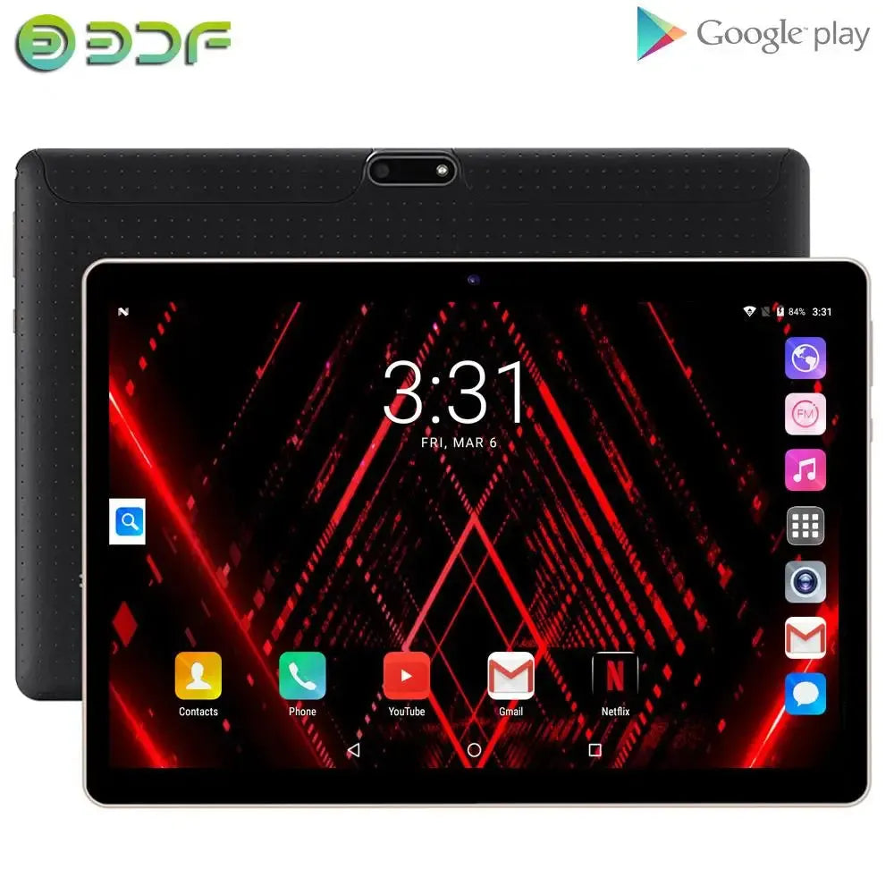 New 10 Inch Tablet PC Octa Core 3G Phone Call 4GB/64GB Google Play Dual SIM Phone Call Bluetooth WiFi Tablets 10.1 Android 9.0