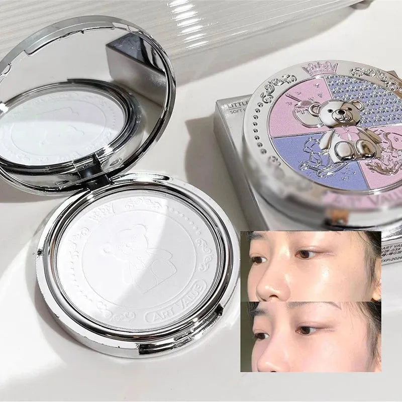 2024 Natural Pink Loose Powder Oil Control Waterproof Mineral Face Pressed Makeup Powder Cosmetic Long Lasting Setting Powder