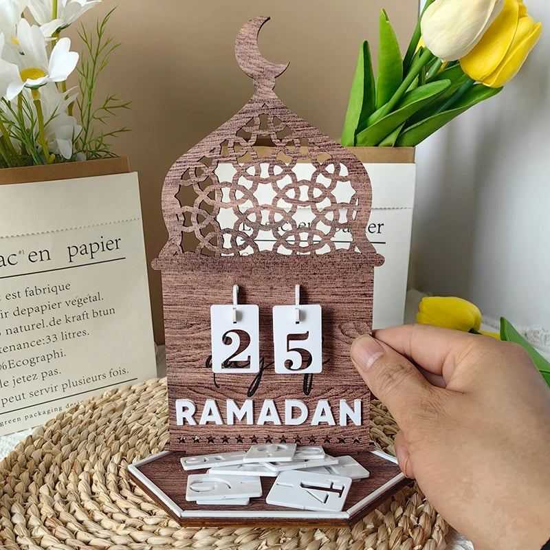 Eid Advent Calendars Ramadan Countdown Calendar 2025  Muslim Islamic Festive Decor Eid al-Fitr Decorations Eid Mubarak Gifts