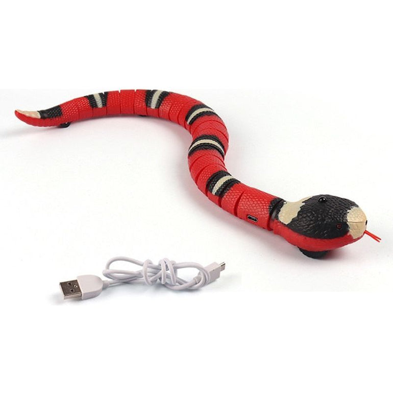 Smart Sensing Interactive Cat Toys Automatic Eletronic Snake Cat Teasering Play USB Rechargeable Kitten Toys for Cats Dogs Pet - Jointcorp