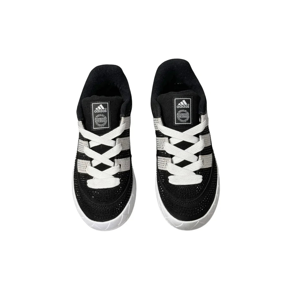 Adidas Originals Adimatic Women and Men Diamond Black Anti-slip Trendy Retro German Training Shoes Shark Bread Shoes GY5274