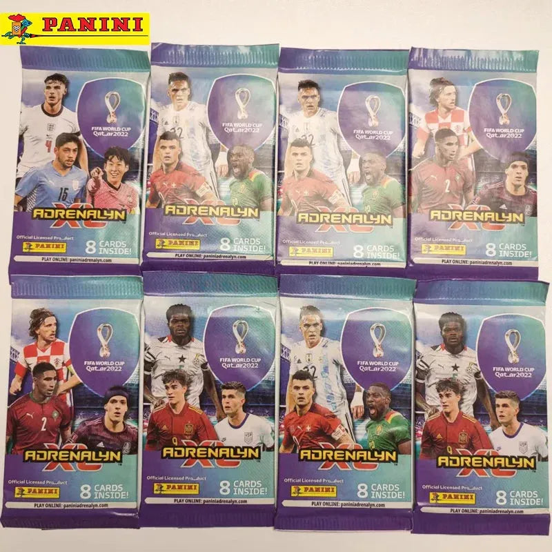 2022 Panini Football Star Cards Box Qatar World Cup Soccer Star Collection Messi Ronaldo Footballer Limited Fan Cards Box Set