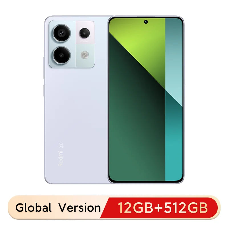 Xiaomi Redmi Note 13 Pro 5G Global Version Snapdragon 7s Gen 2 200MP OIS Camera 67W Turbo Charging 120Hz AMOLED NFC