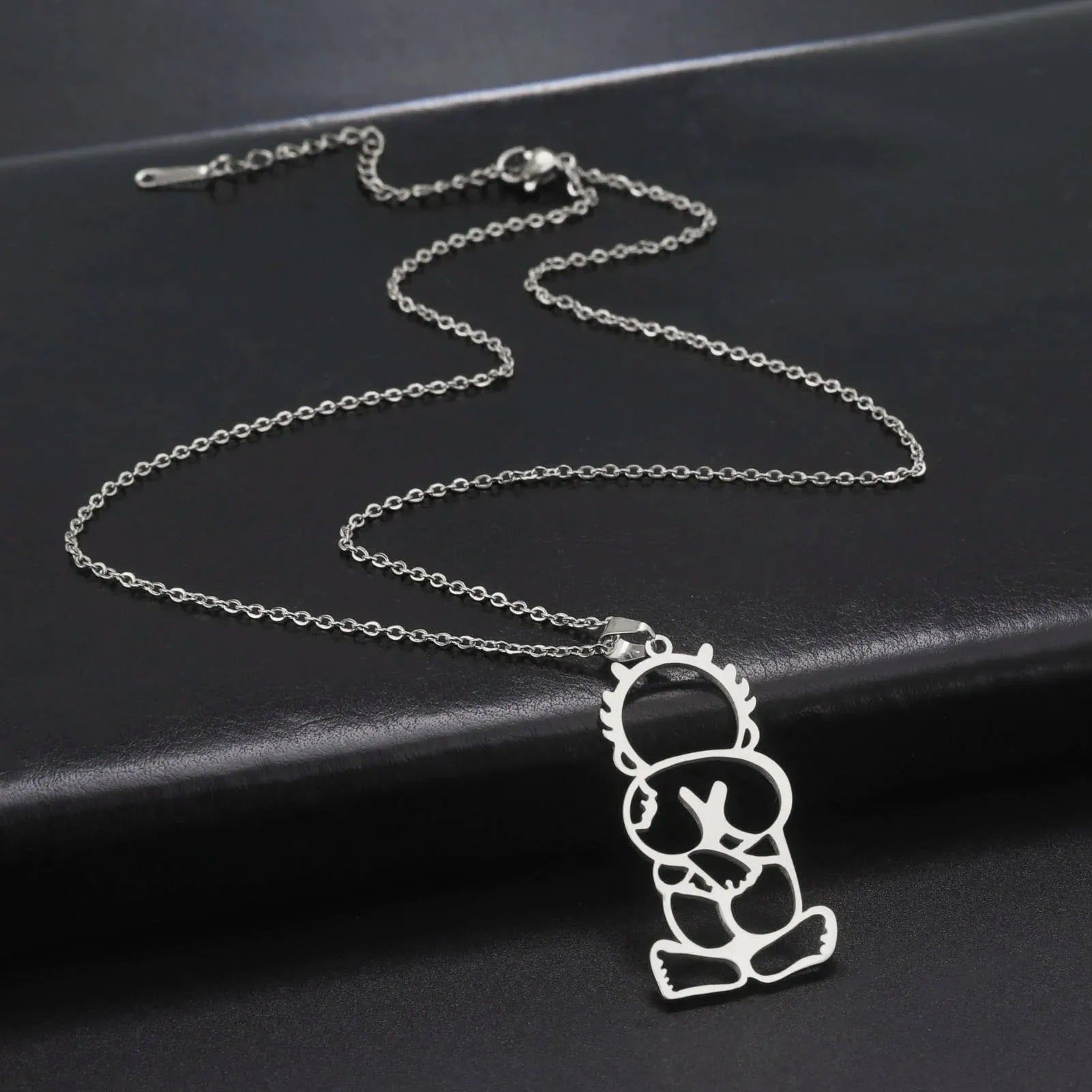 Cazador Stainless Steel Handala Hanzala Palestine Boy Pendant Necklace for Women Men Chain on Neck Gift Jewelry 2024 Wholesale