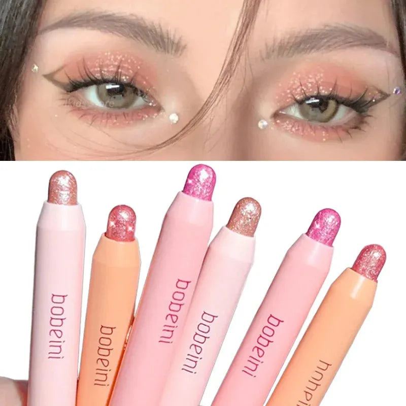 Pearlescent Eyeshadow Stick Pencil Glitter Eyeshadow Waterproof Shimmer Silkworm Liner Pen High-gloss Cosmetics Beauty Makeup